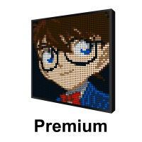 MOC DIY Bricks Sets 3D Pixel Art Famous Anime-Chihiro-Boy Painting Animation Decorative Blocks Model Toys for Children Gift