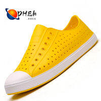 DHEK 【จัดส่งในประเทศไทย，2-3 ส่งของ】Size 36-44 รองเท้ายาง รองเท้ายางผู้ชาย รองเท้ายางหุ้มส้นใส่ลุยน้ำ ใส่​ได้​หญิง​และ​ชาย