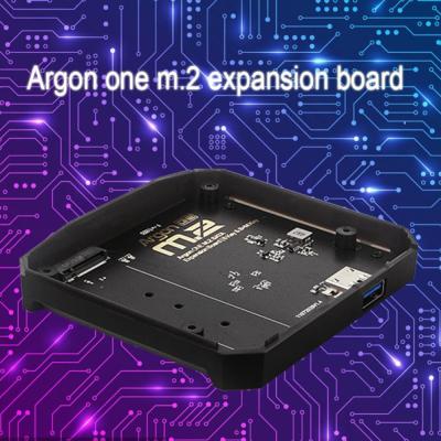 Argin หนึ่งเคส M.2บอร์ดขยายสำหรับเครื่องพิมพ์ SSD เชื่อมต่อ USB 3.0กับ SATA เอสเอสดีแจ็คหูฟังฐานอะแดปเตอร์ SSD สำหรับ4B Raspberry Pi