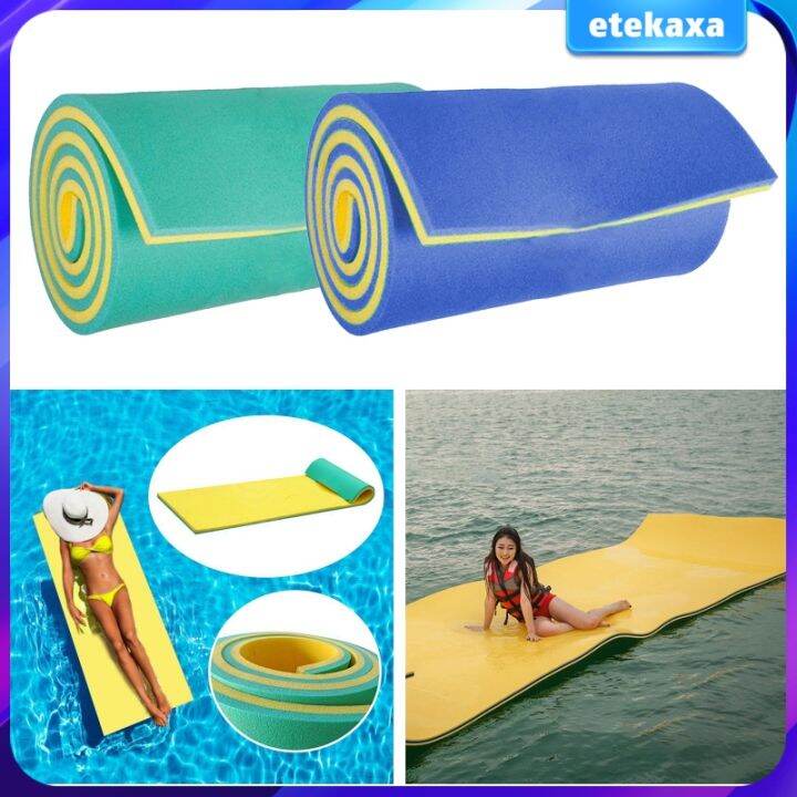 【Ready Stock】 Unsinkable Floating Pool Mattress Foam Lake Swim Mat Kids