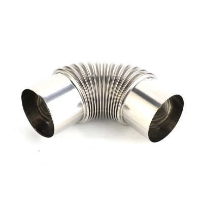 【CW】60mm Stainless Steel 90 Degree Elbow Chimney Liner Bend 90° Multi Flue Stove Fitting Connectors Home Improvement Supplies