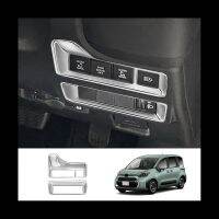 dvvbgfrdt Car Multi-Function Button Decorative Frame Cover Trim for Toyota SIENTA 10 Series 2022 2023 RHD Silver