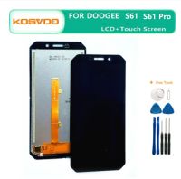 หน้าจอ LCD S51 S61 DOOGEE ของแท้ใหม่ + อุปกรณ์ประกอบดิจิไทเซอร์หน้าจอสัมผัสสำหรับสมาร์ทโฟนแบบโปร S61 DOOGEE