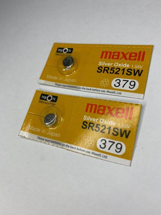 Maxell 379/SR521SW Battery 2pcs | Lazada PH