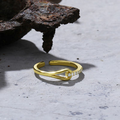 [COD] ง่าย ins แฟชั่นเกาหลีรุ่นใหม่ชุบเงินสร้างสรรค์เปิดแหวนแหวนนิ้วชี้สำหรับสาวๆ Christmas Gift