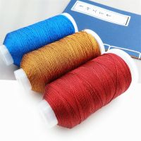 [COD] Gold and silver silk thread large roll 3/6/9/12/15 strands braided wire diy handmade weaving