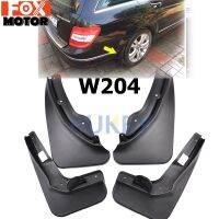 สำหรับ Benz C Class C-Class W204 S204 Estate Wagon 2008 2009 2010รถ Mud Flaps Mud Flap Splash Guards ด้านหน้าด้านหลัง Fender