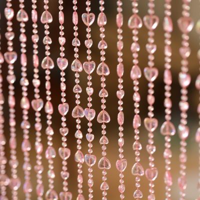 【HOT】☁▽✶ Transparent Pink Door Curtain Plastic Hanging decoration room Partition Hotel Cartoon