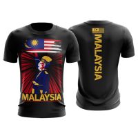 New FashionMalaysia Tunku Abdul Rahman Merdeka Colorful Graphic T-Shirt Jersey Microfibre (UNISEX) 2023