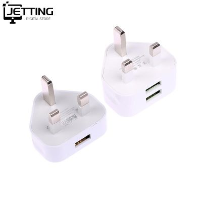 Universal UK Plug 3 Pin Wall Charger Adapter With 1/2 USB Ports Charging For Iphone 11 For Samsung/Huawei Charging Charger