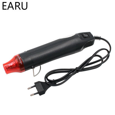 EU US Plug 110V 220V DIY ใช้ปืนความร้อนไฟฟ้าเครื่องมือ Hot Air 300W อุณหภูมิปืนสนับสนุนที่นั่งความร้อนหด Tube