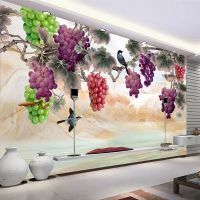 【cw】 Custom Wall Murals Wallpaper New Chinese Hand Painted Flowers Birds Painting Room Bedroom 【hot】 !