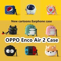 ✑▬☜ พร้อมส่ง! เคสหูฟัง แบบนิ่ม ลายไดโนเสาร์น้อย สีเขียว สําหรับ OPPO Enco Air 2