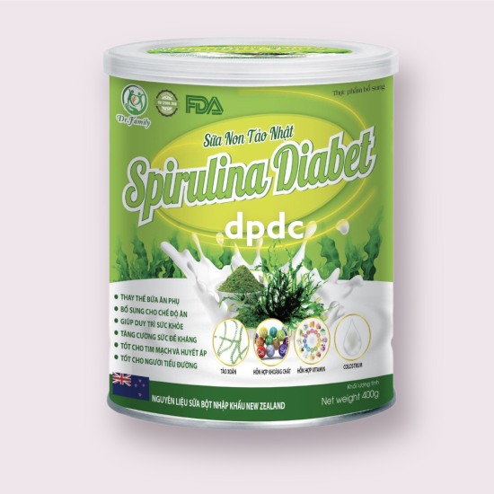 Hộp 400g - sữa non tảo nhật spirulina diabet- giúptăng cường sức đề kháng - ảnh sản phẩm 2