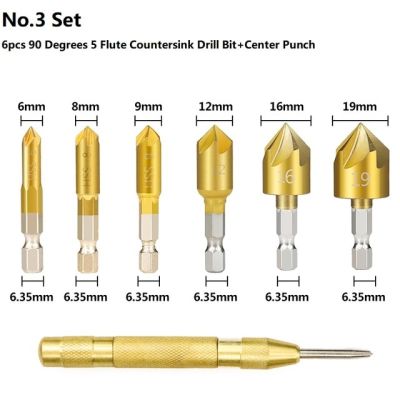 ชุดตัดเสียบไม้ Cmcp ดอกสว่านเจาะซิงค์เคาน์เตอร์90องศาเครื่องมือเจาะที่ลบเหลี่ยมมุมงานไม้ที่เจาะรูจุดศูนย์กลางหัวเจาะแกนที่เจาะรูไม้