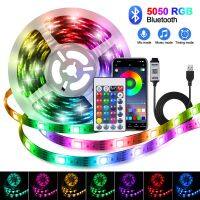 Smart 5050 RGB LED Strip Light 5V USB Bluetooth Flexible LED Tape Remote Control Waterproof Colorful Led Ribbon Bedroom Decor