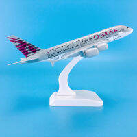 ABaza ขายร้อนสังกะสี Ally วัสดุ1:400 18.7ซม. เครื่องบิน Aircrafts Airbus A380กาตาร์ Airways เครื่องบิน ModelM