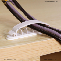 zuoyingdu064194 10pcs CABLE Organizer ลวดเก็บสายไฟเดสก์ท็อปที่ยึดสายไฟไฟฟ้าคลิป