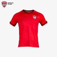 Muangthong United : เสื้อคอกลมเมืองทองยูไนเต็ดสีแดงลายฟันปลา