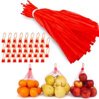 100PCS Reusable Fruit Vegetable Bags 30-50CM Nylon Mesh Storage Bags Plastic Garden Netting Seafood Boil Bags Grocery Mesh Bags