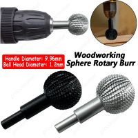 ∋ Angle Grinder Rotary File Carving Tool Grinding Head Spherical 10CM Shank 4CM Head Sanding Wooden Polishing Round Drilling Bits