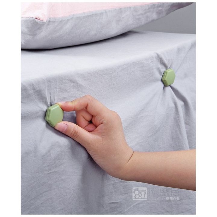 dimama-ที่รัดมุมเตียง-4มุมที่นอน-ที่รัดมุมที่นอน-รัดมุมผ้าปู-ตัวยึดผ้านวม-สำหรับยึดผ้าห่มและผ้าปูที่นอน