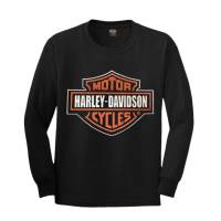 2023 เสื้อยืดแขนยาวฮาเลย์ Harley-Davidson Reproduction (ML) ป้าย USA ผ้า ใสสบาย