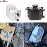 RASTP- Universal 1L อลูมิเนียมน้ำมัน Catch Can Reservoir Tank With Drain Plug Breather Oil Tank Fuel Tank RS-OCC037