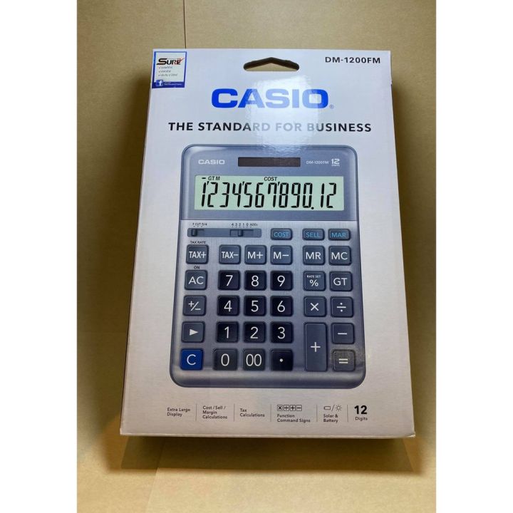 เครื่องคิดเลข-casio-dm-1200fm-12หลัก-รับประกัน-2-ปี-เครื่องคิดเลข-ของแท้-dm-1200fm-casio-dm1200fm-dm-1200