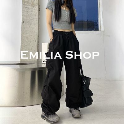 ES220083 ใหม่ 2022 สไตล์เกาหลี กางเกงเอวสูง กางเกงขายาว SHOP EMILIA