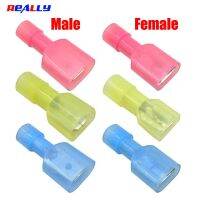 REALLY 100pcs Male and Female Nylon Electrical Wiring Connector Insulated Crimp Terminal Spade Red Blue Yellow MDFN FDFN Watering Systems Garden Hoses