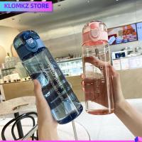 KLOMKZ 780ml โรงยิม แบบพกพา ชัดเจน ขวดน้ำกีฬา ถ้วยดื่ม ขวดน้ำดื่ม กันรั่ว