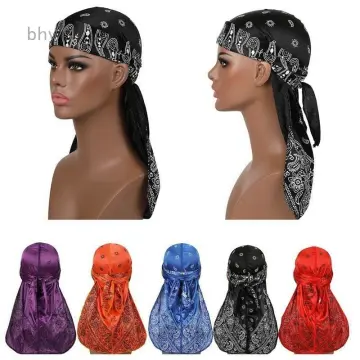 Compre Bandana masculina Durag Sports Du Rag lenço cabeça rap amarrar banda  boné de motociclista B3 barato - preço, frete grátis, avaliações reais com  fotos — Joom