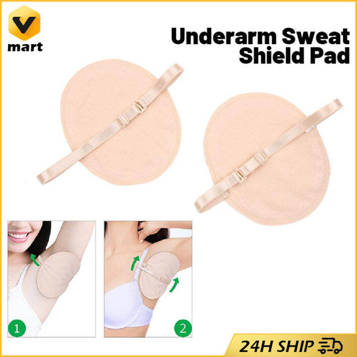 1 Pair Armpit Pad Underarm Sweat Shield Pad Washable Armpit Absorbing