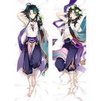 60x180 ซม. 2D Genshin Impact  Handsome Kaeya Xiao ปลอกหมอนกอดหมอนอะนิเมะญี่ปุ่นหมอนเกม Otaku Pillow 150X50