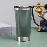 16oz Stainless Steel 304 Tumbler with beer open Vacuum Thermos Insulated Travel Coffee Mug Beer Thermal Cup Garrafa Termica