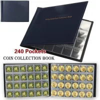 New 240 Pockets 10 Pages Money Book Coin Storage Album For Coins Holder Collection Books High Quality Royal Coin Collection Book  Photo Albums