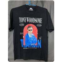 เสื้อยืดผู้ชาย ล่าสุด เสื้อยืดเสื้อยืดพิมพ์ลาย tony Woodsome ดูดี ผ้าคอตตอนแท้ เรียบๆ ใส่สบาย