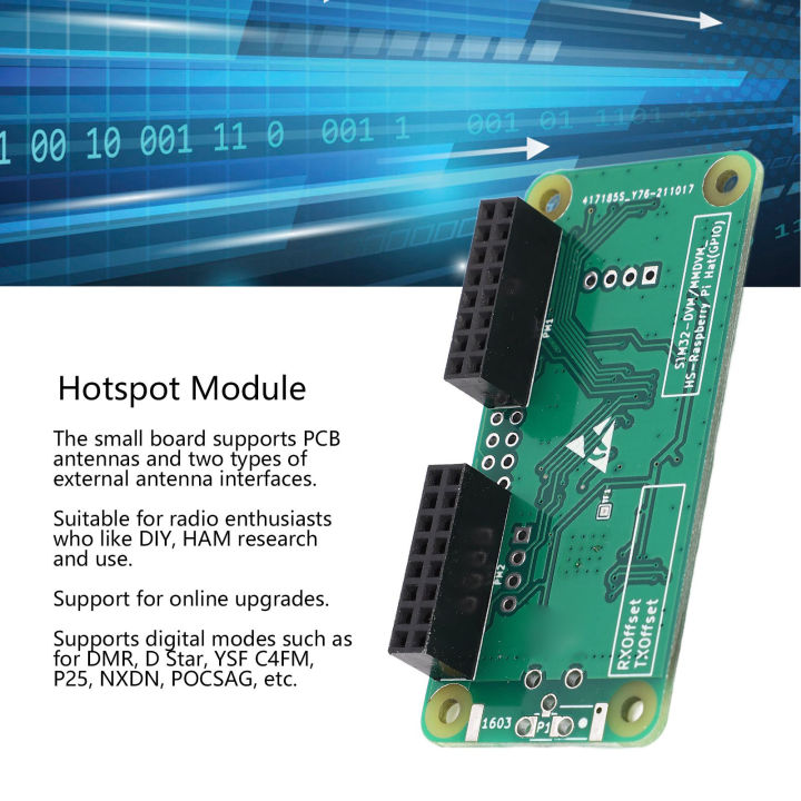 โมดูลฮอตสปอต-mmdvm-โมดูลฮอตสปอตเสาอากาศ-pcb-สำหรับสัญญาณ