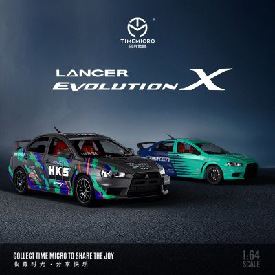 TIME MICRO 1:64 Lancer EVO Falken/HKS Painting Diecast Model Car  For Collection& Display