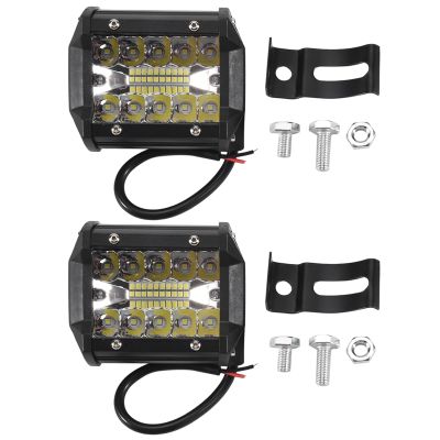 4 Inch LED Combo Work Light Off-Road Driving Fog Lamp Waterproof for Truck Boat Car SUV (2 Pack)