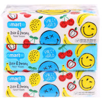 [Lazada Birthday Promotion] Free delivery Smarter Soft and Strong Facial Tissue Smiley 150sheets  Pack 3 Cash on delivery