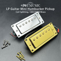 Mini Humbucker 68X29MM 6หลุมกีตาร์ไฟฟ้า Pickup Coil Splitting Pickup สำหรับ LP กีตาร์ (คอและสะพาน Universal)