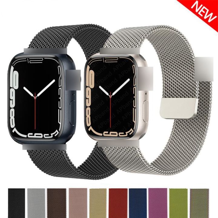 Pattern Stainless Steel Strap for Apple Watch Series Ultra 8 7 6 5