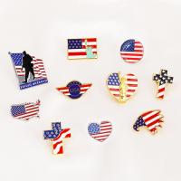 American flag national emblem map army badge metal brooch eagle statue of liberty logo logo pin mens clothing lapel accessories Fashion Brooches Pins