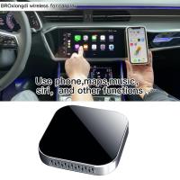 New Mini Wireless Carplay Adapter Wired To Wireless Car Play Dongle Car Box Built-in Navigation For Apple System IOS 13-15