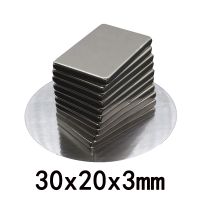 6/15/50PCS NdFeB Strong Rare Earth 30x20x3mm Magnet Block Rectangular Magnetic N35 Permanent Neodymium Magnets 30x20x3 mm