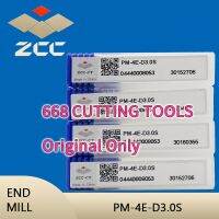 ZCC CT PM-4E PM-4E-D1.0S / 1.5S / 2.0S / 2.5S / 3.0S / 3.5S / 4.0S ดอกเอ็นมิลทังสเตนคาร์ไบด์ที่เป็นของแข็ง 4 ขลุ่ยสแควร์