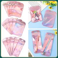 SHUKEYI 50pcs/bag คุณภาพสูง ผนึก สีรุ้ง ถุง OPP ถุงบรรจุภัณฑ์ ถุงปิดผนึกด้วยตนเอง กระเป๋าซิป