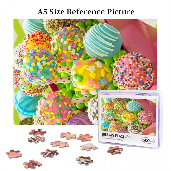 cake-pops-wooden-jigsaw-puzzle-500-pieces-educational-toy-painting-art-decor-decompression-toys-500pcs